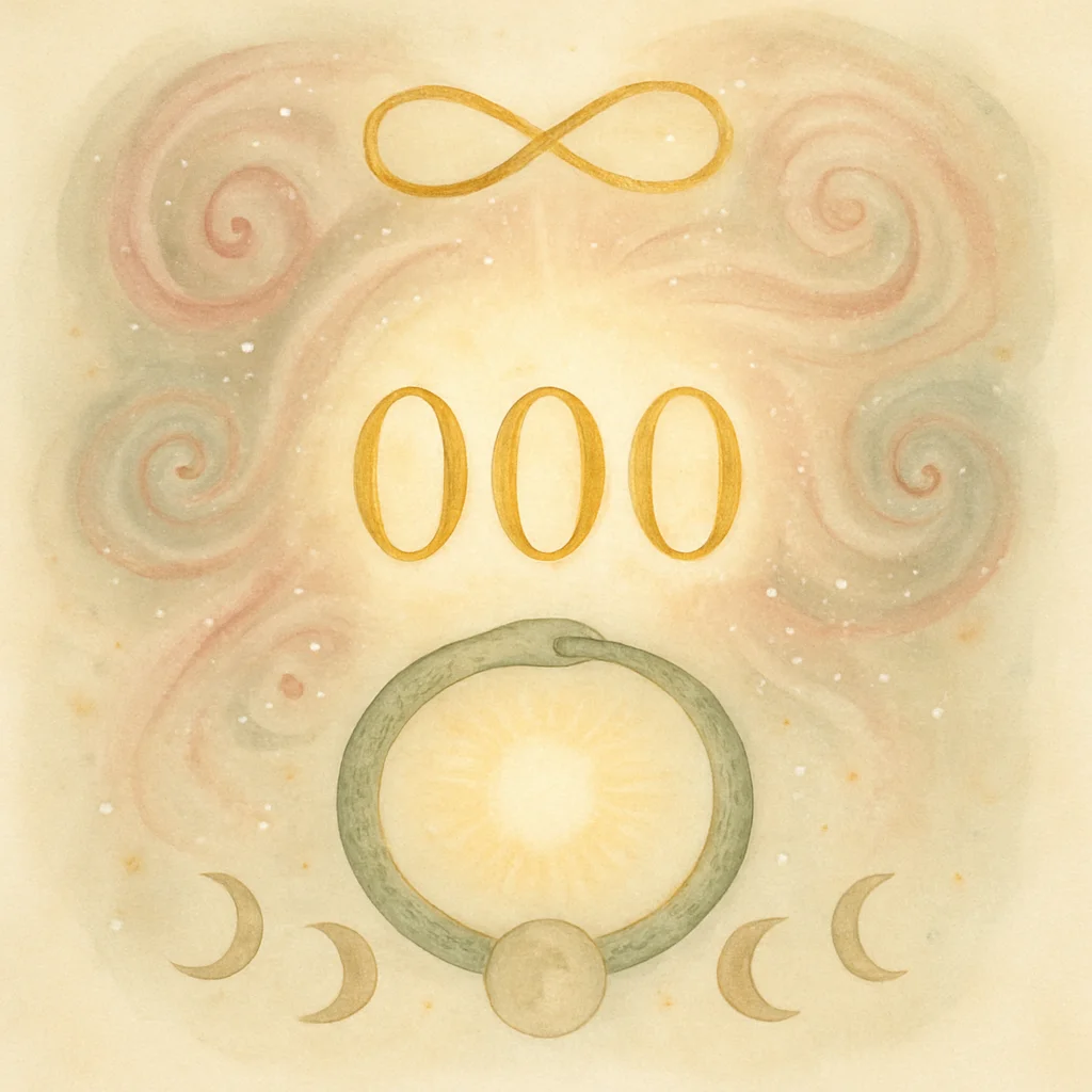 Illustration for angel number 000