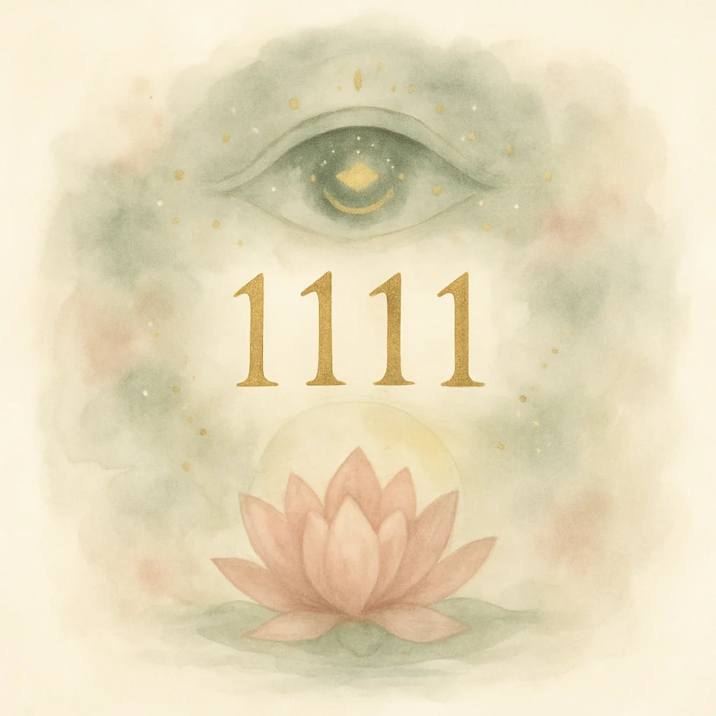 Illustration for angel number 1111