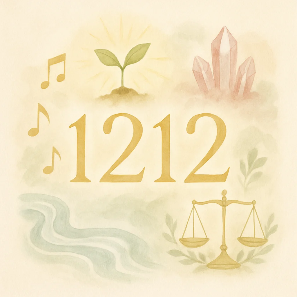 Illustration for angel number 1212