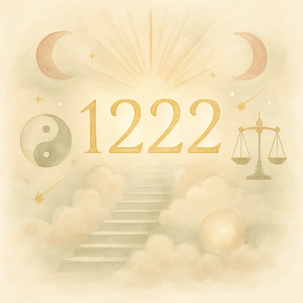 Illustration for angel number 1222