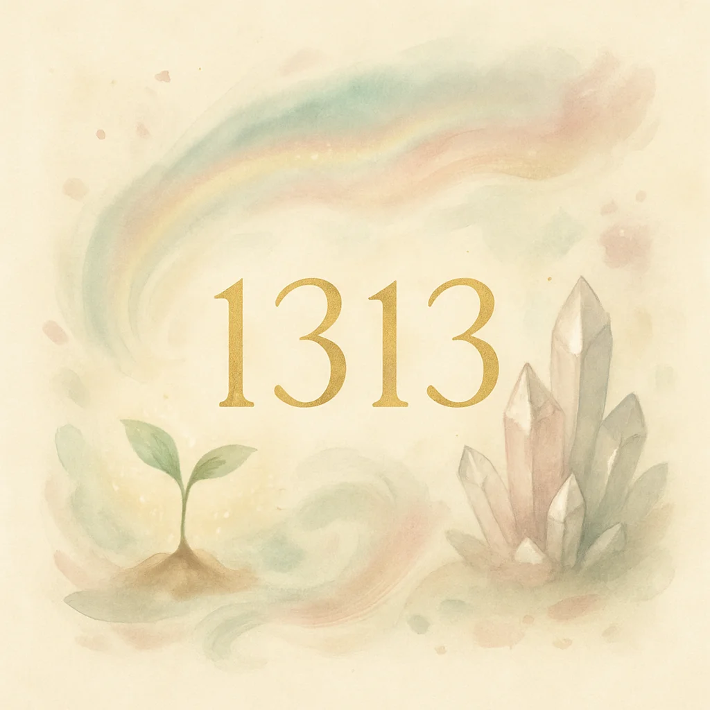 Illustration for angel number 1313