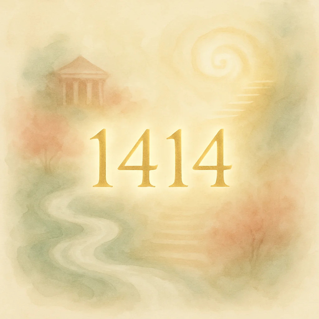 Illustration for angel number 1414