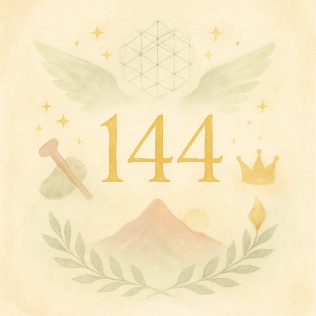 Illustration for angel number 144