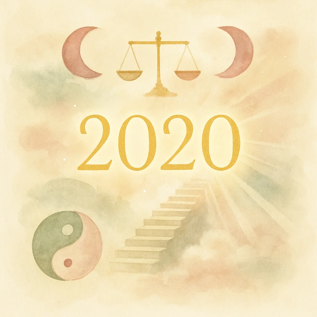Illustration for angel number 2020