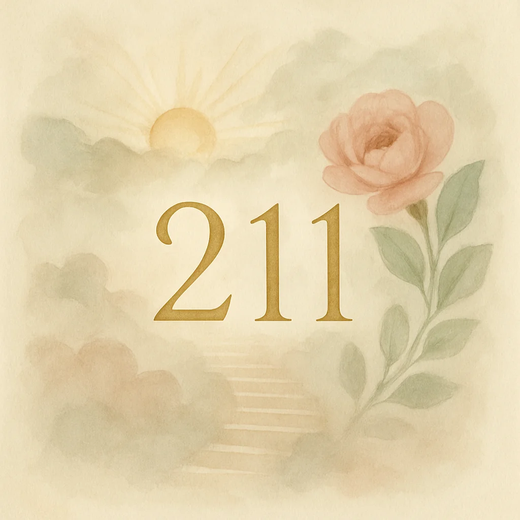 Illustration for angel number 211