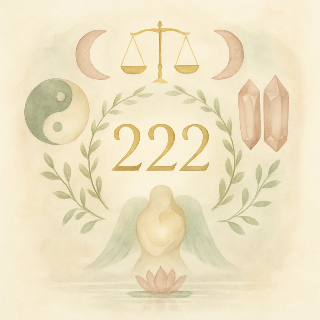 Illustration for angel number 222