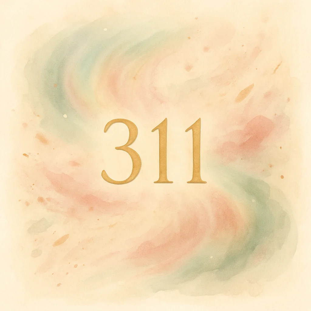 Illustration for angel number 311