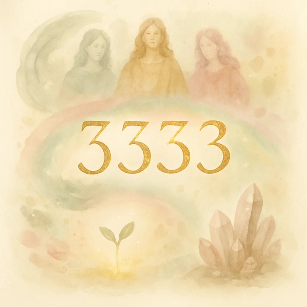 Illustration for angel number 3333