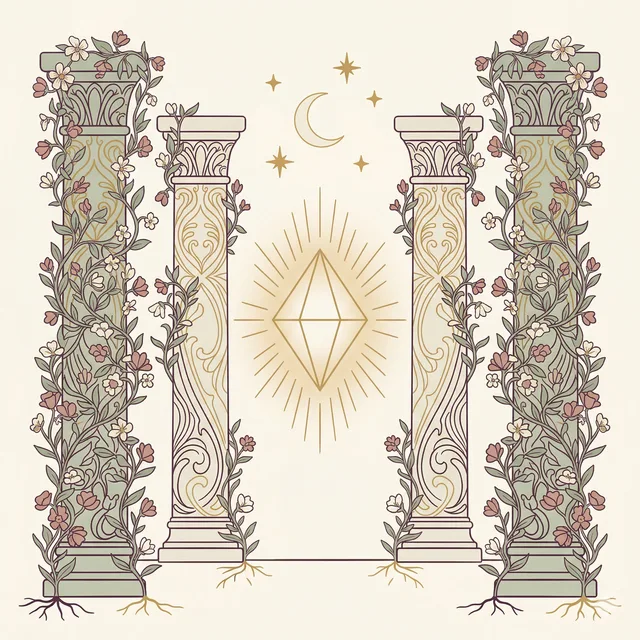 Illustration for angel number 444