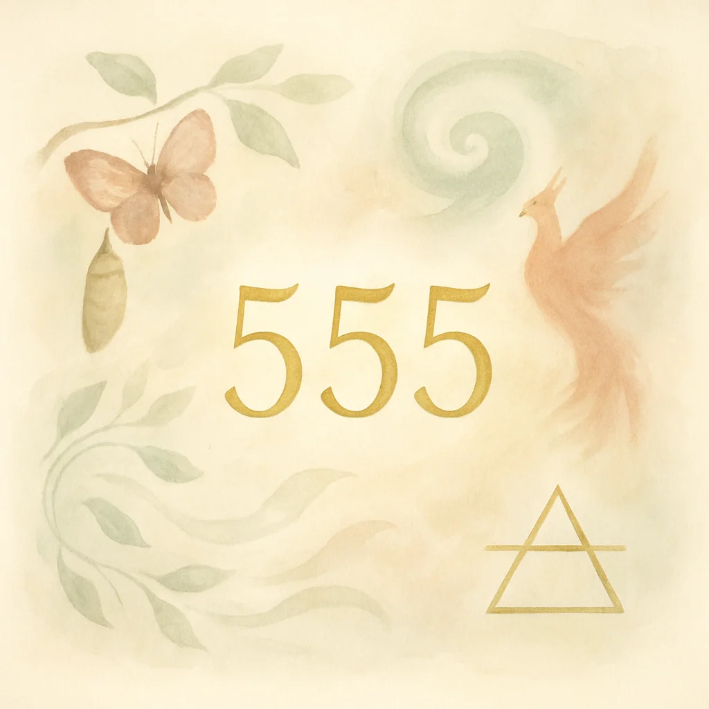 Illustration for angel number 555