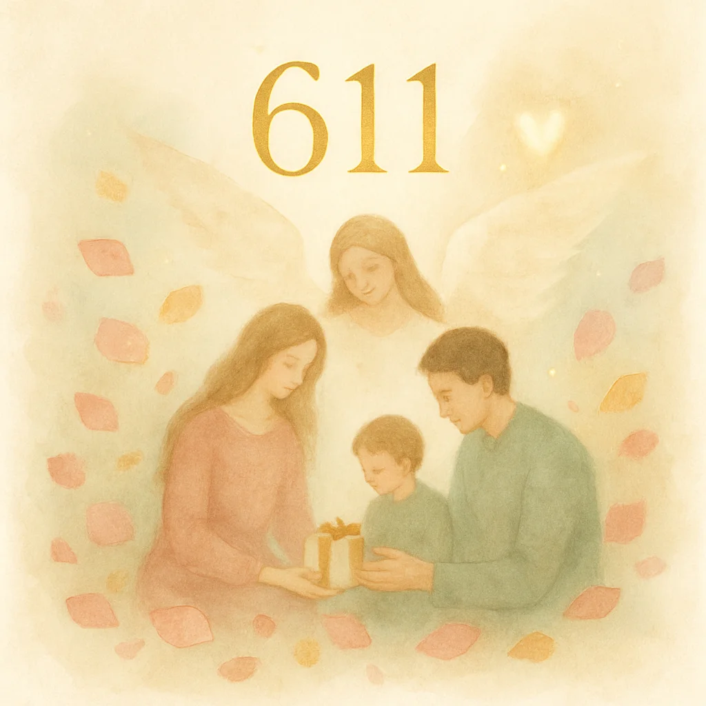 Illustration for angel number 611