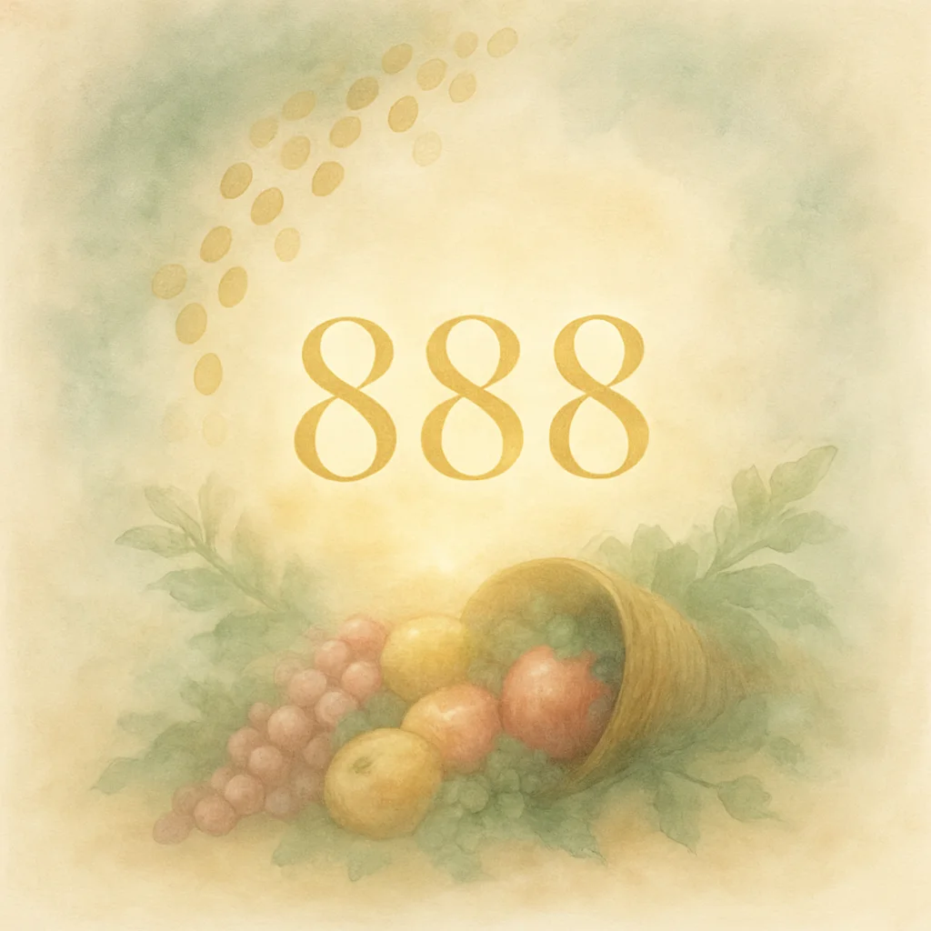 Illustration for angel number 888