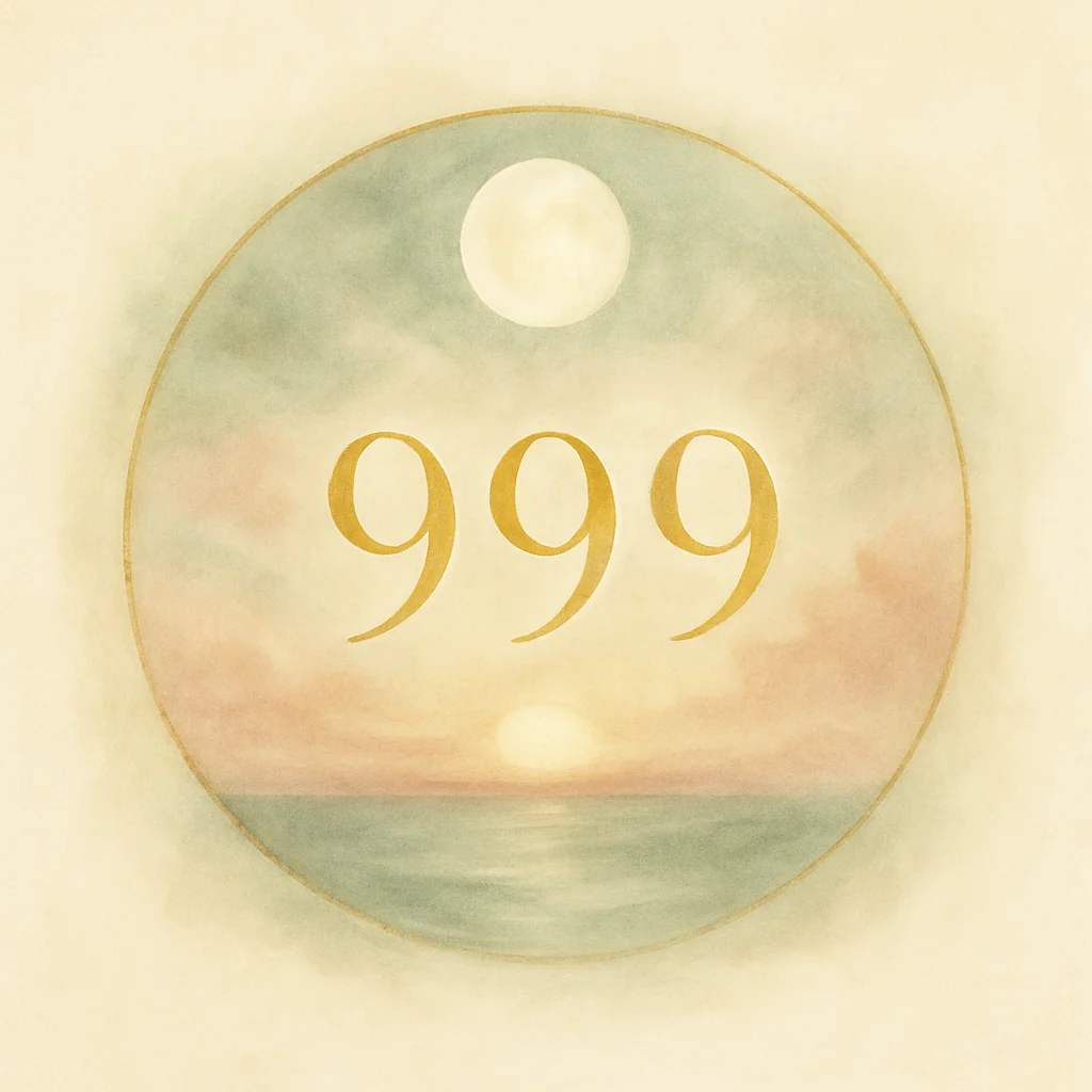 Illustration for angel number 999