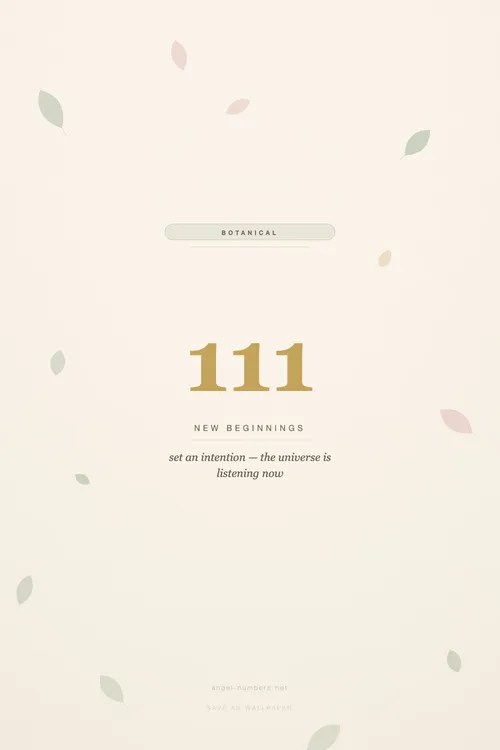 111 angel number wallpaper
