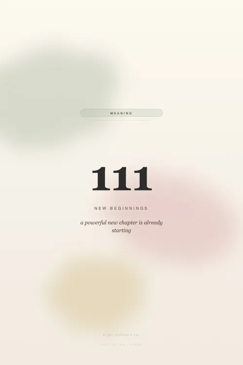 111 angel number wallpaper