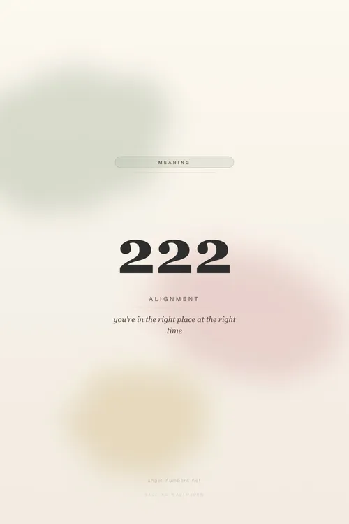 222 angel number wallpaper