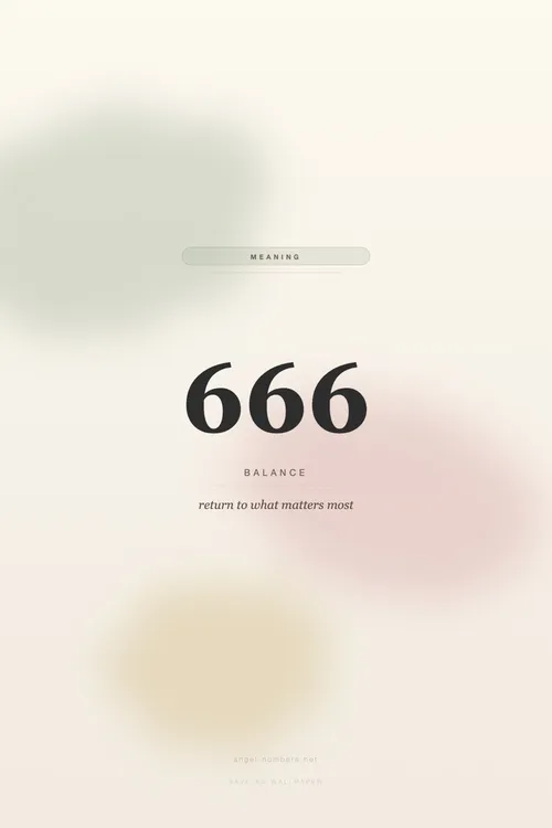 666 angel number wallpaper